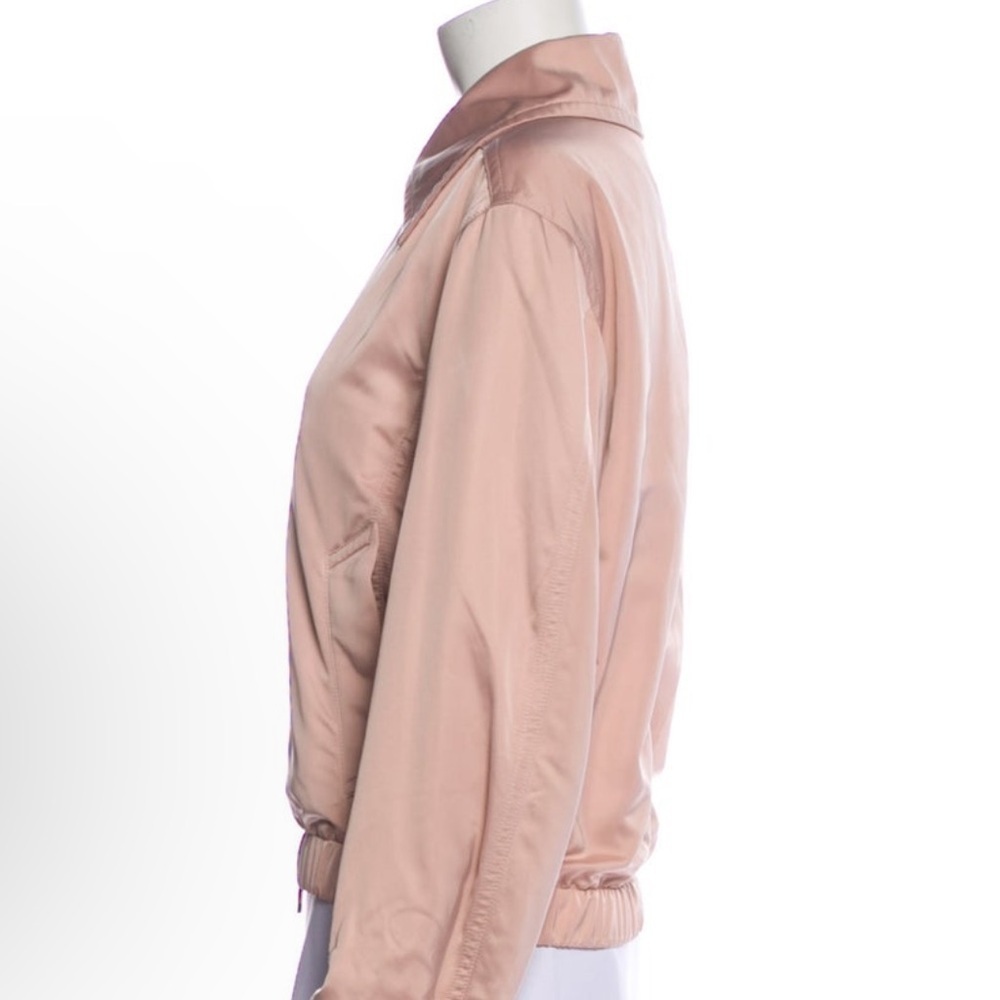 VINCE Womens Blush Pink Lightweight Bomber Jacket Small Petite - Picture 3 of 12